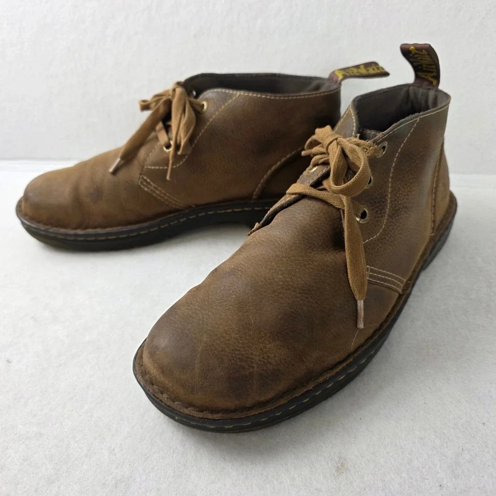 Dr. Martens Sussex Chukka Boots Brown Crazy Horse Leather Slip Resistant Men 11